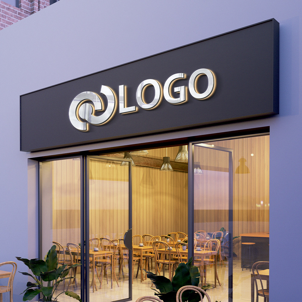 Letreiro Luminoso Exterior com Logótipo em Relevo